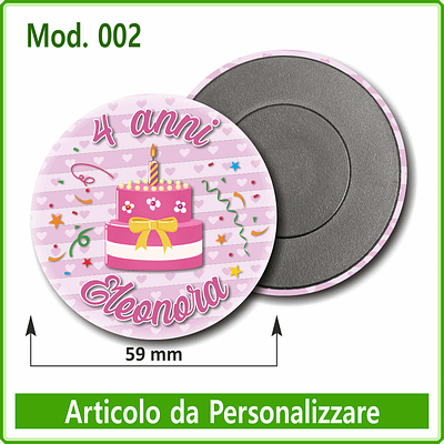 Calamita rotonda diametro 59 mm - Mod. 001 - 10 pz. - immagine 12