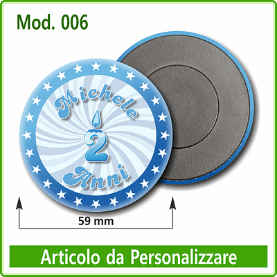 Calamita rotonda diametro 59 mm - Mod. 001 - 10 pz. - immagine 9