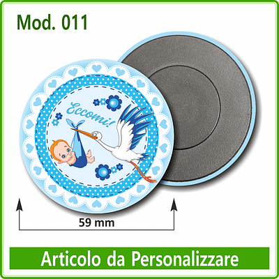 Calamita rotonda diametro 59 mm - Mod. 001 - 10 pz. - immagine 2